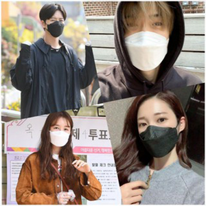 [Black+White] AnyGuard KF94 Masks USA Standard-[Made in Korea][Premium Quality] - kf94mask-Good Manner Mask