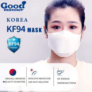 [Black][Adult & Kids] Good Manner KF94 Masks- Authorized Distributor in USA & Canada - kf94mask-Good Manner Mask