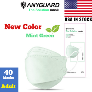 [Mint Green] AnyGuard KF94 The solution mask USA Standard  [Made in Korea][Premium Quality] - kf94mask-Good Manner Mask