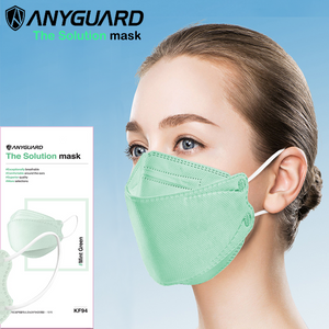 [Mint Green] AnyGuard KF94 The solution mask USA Standard  [Made in Korea][Premium Quality] - kf94mask-Good Manner Mask