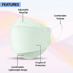 [Mint Green] AnyGuard KF94 The solution mask USA Standard  [Made in Korea][Premium Quality] - kf94mask-Good Manner Mask